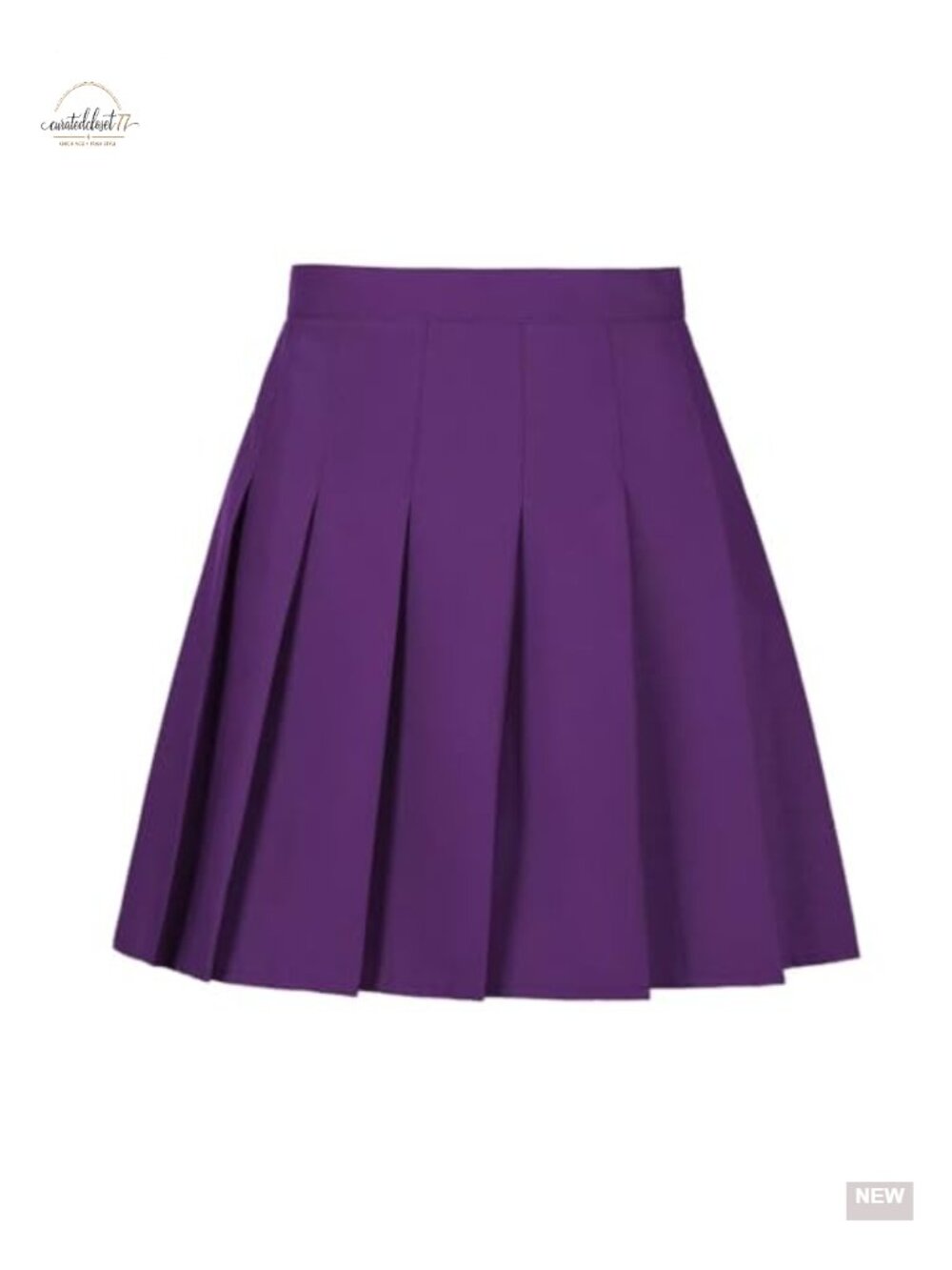 High Waisted Pleated Tennis Skort with Shorts Polyester Rayon Skirt